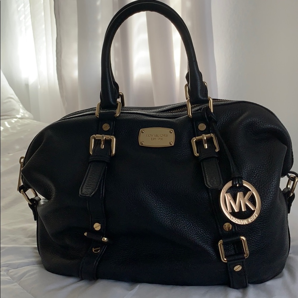 Black and Gold Michael Kors Handbag